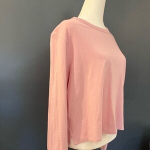 Lululemon pink crop top size 10